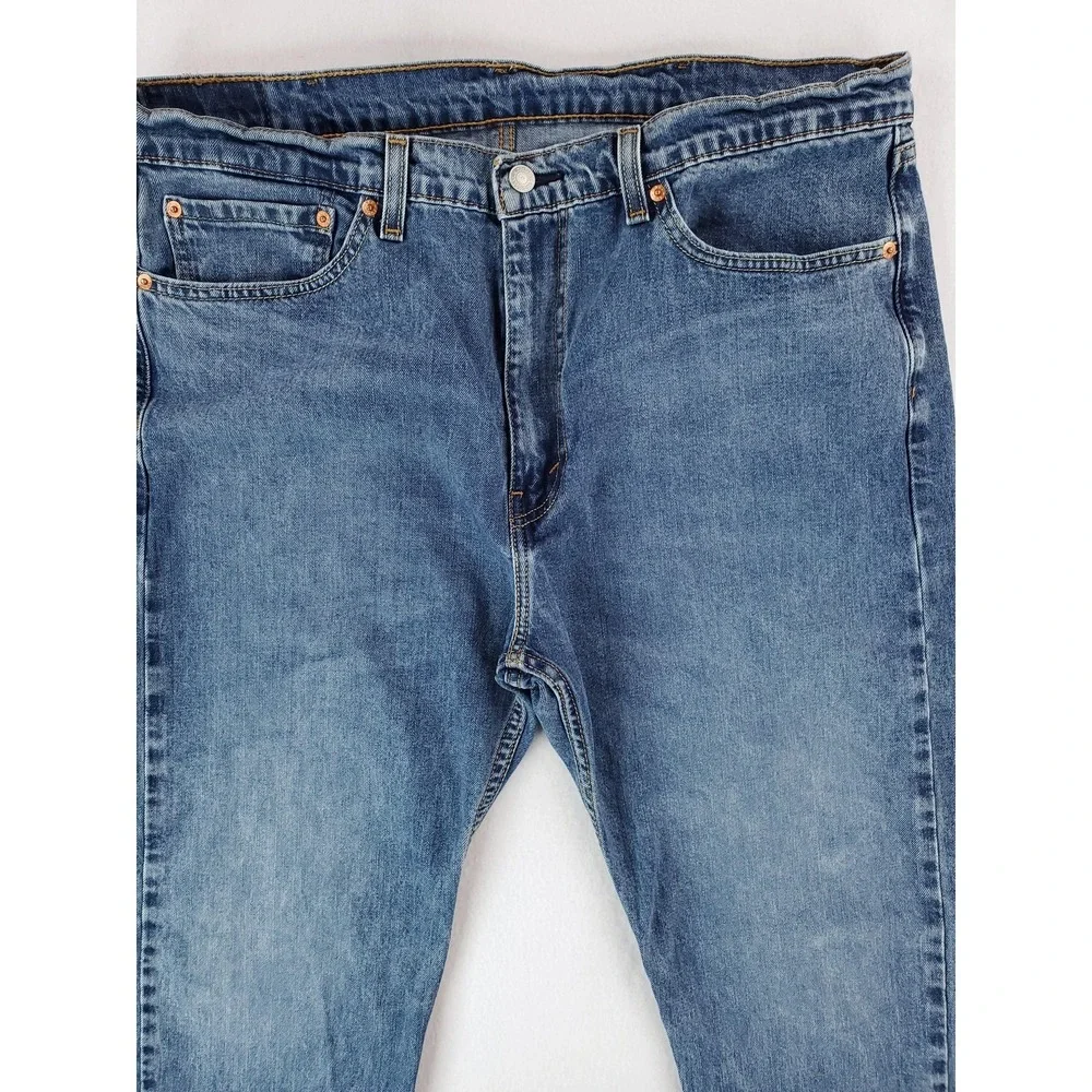 Levis 505 Jeans Mens 38x32 Blue Denim Straight Fit Medium Wash 505-1936 Classic